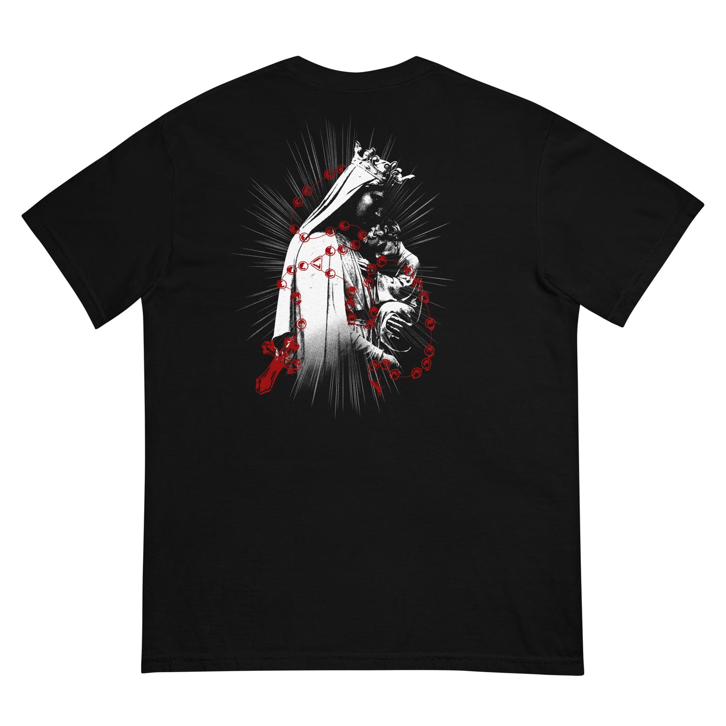 Cross&Rose Unisex Design garment-dyed heavyweight t-shirt