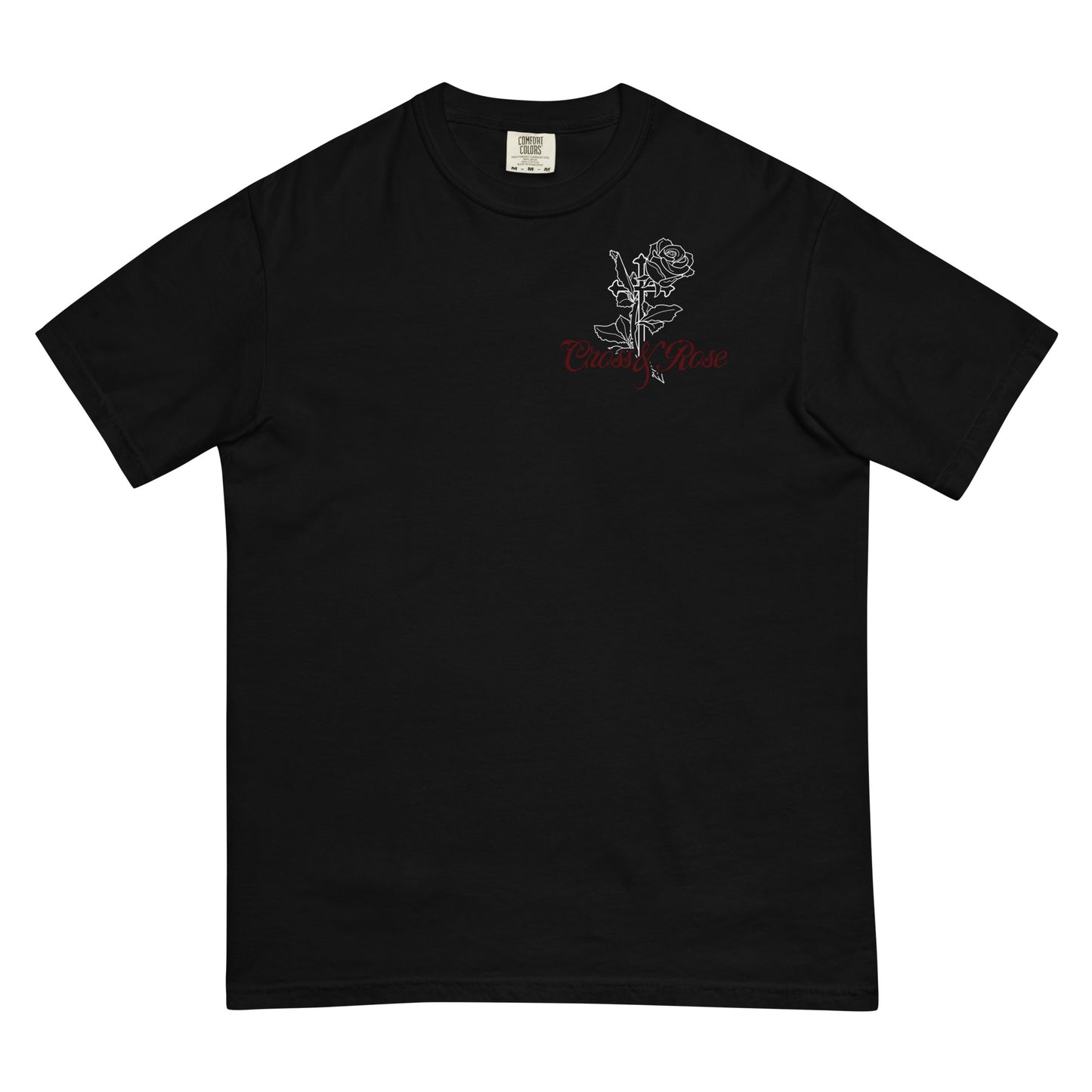 Cross&Rose Unisex Design garment-dyed heavyweight t-shirt